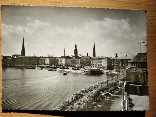 Postcard hamburg Binnenalster