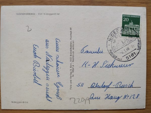 Postcard Nideggen Eifel - Image 2
