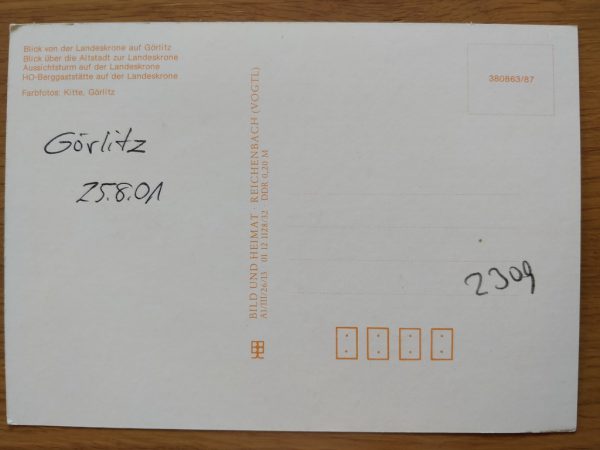 Postcard Gorlitz Landeskrone - Image 2