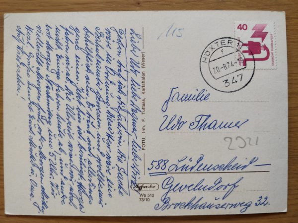 Postcard Die Wesel Karlshafen Polle - Image 2