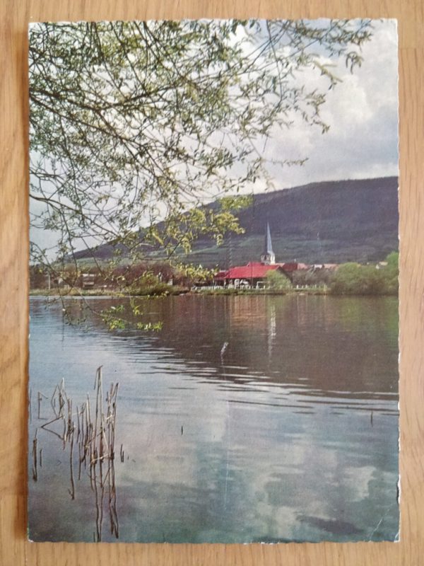 Postcard River and Church