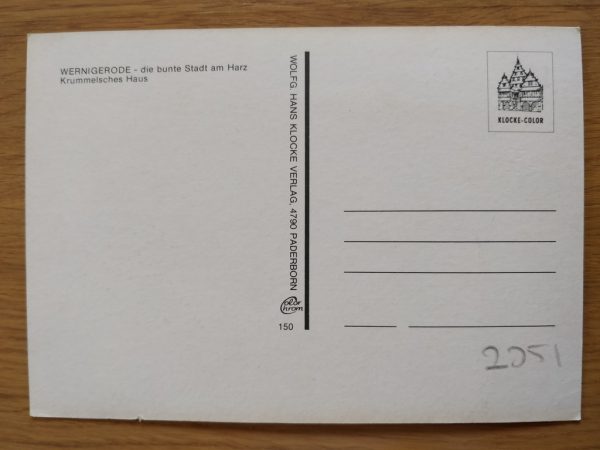 Postcard Stadt Wernigerode - Image 2