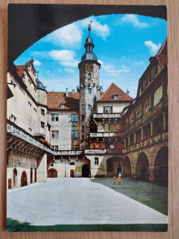Postcard Langenburg Schlossdorf