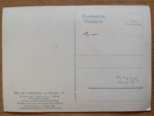 Postcard Lutherkirche Plauen - Image 2
