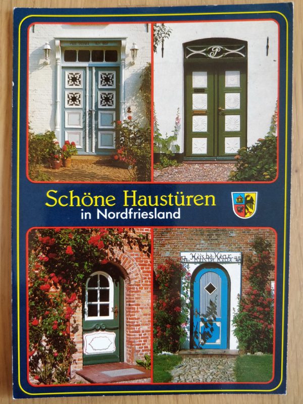 Postcard Doors Schone Hausturen Nordfriesland