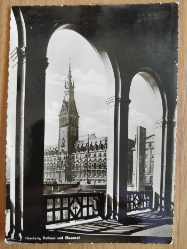Postcard Hamburg Rathaus