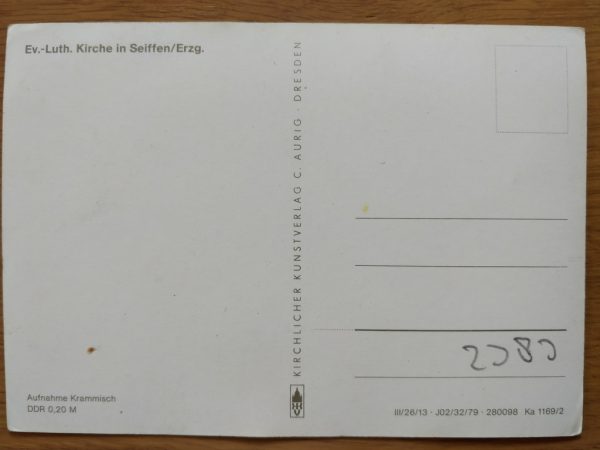 Postcard Kirche Seiffen - Image 2