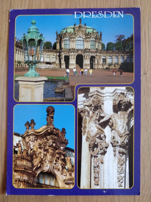 Postcard Dresden 3 pictures