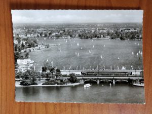 Postcard Hamburg bridge