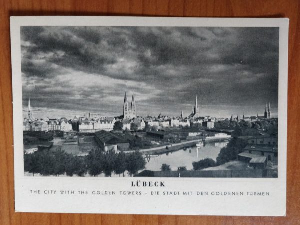 Postcard Lubeck Golden Towers