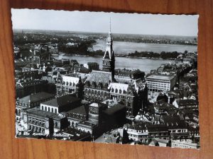 Postcard Hamburg rathaus