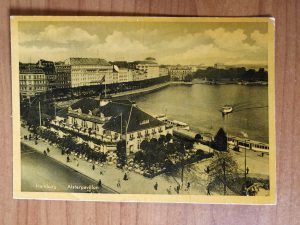 Postcard Hamburg Alsterpavillon