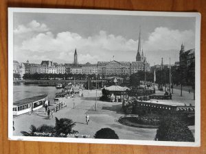 Postcard Hamburg Jungfernstieg
