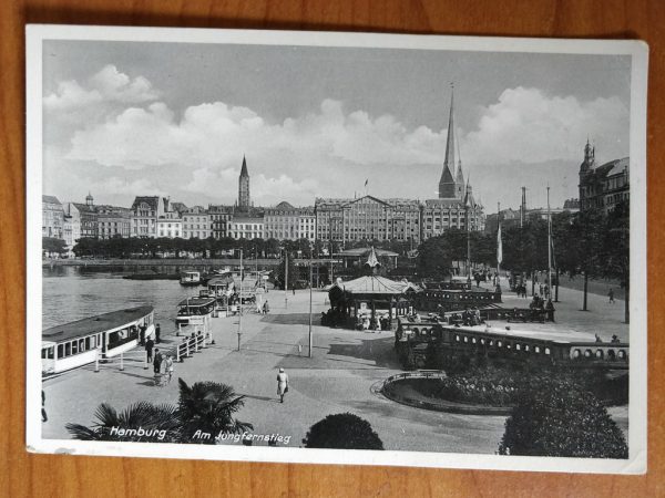 Postcard Hamburg Jungfernstieg