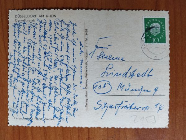 Postcard Dusseldorf Corneliusplatz - Image 2
