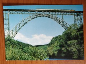 Postcard Wuppertal Eisenbahnbrucke