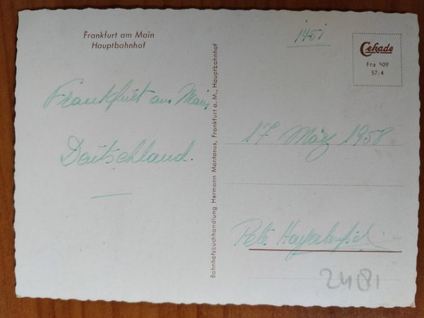 Postcard Frankfurt Hauptbahnhof - Image 2