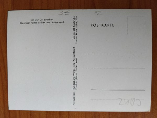 Postcard Garmisch Partenkirchen Zug - Image 2