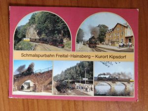 Postcard Freital Hainsburg Zug