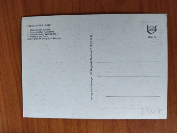 Postcard Gruss aus dem Bergischen Land - Image 2