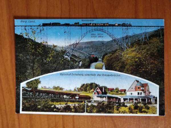 Postcard Bahnhof Schaberg