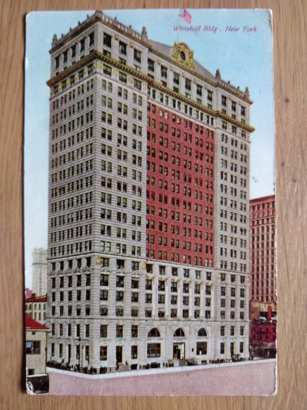 Postcard New York Whitehall Building