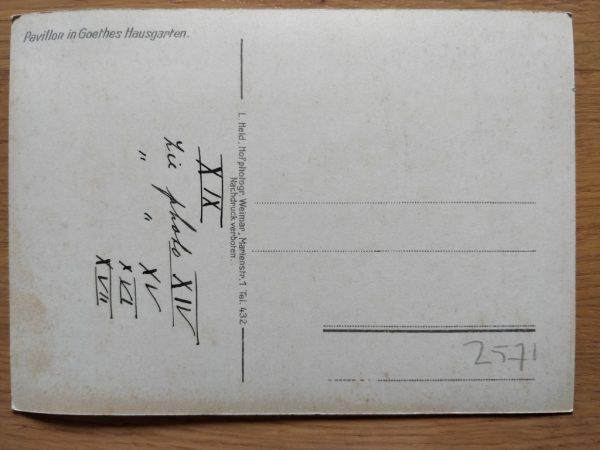 Postcard Goethes Hausgarten - Image 2