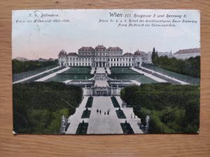 Postcard Vienna Belvedere Wien