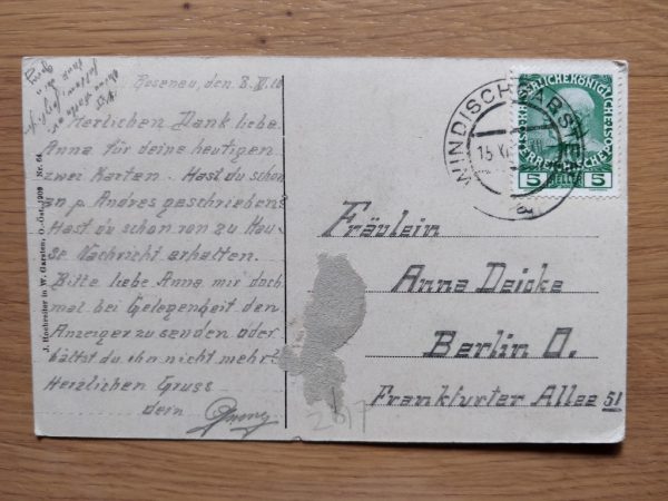 Postcard Piessling Ursprung - Image 2