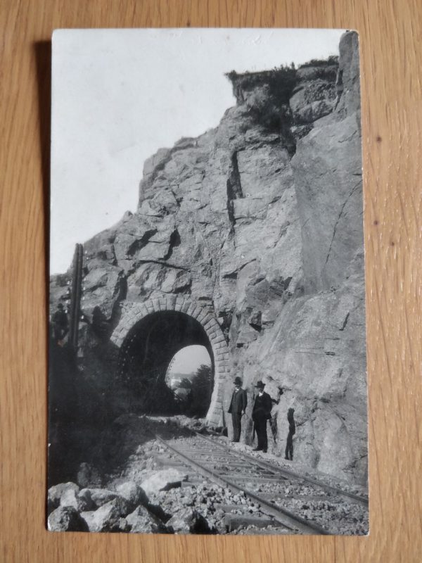 Postcard Rails Tunnel 1909