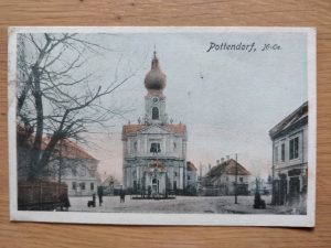 Postcard Pottendorf Church