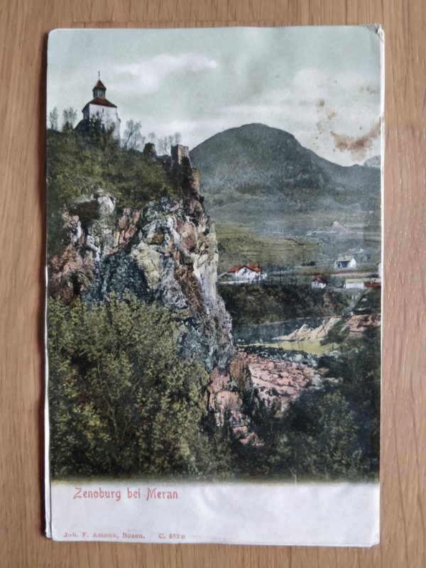Postcard Zenoburg bei Meran