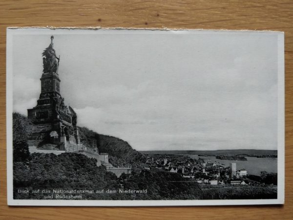 Postcard Nationaldenkmal Niederwald Rudesheim