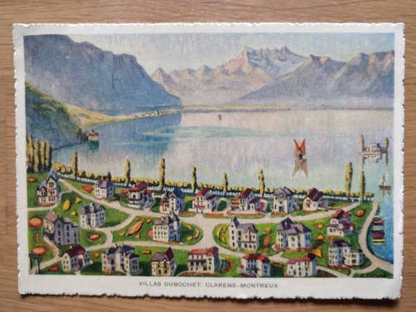 Postcard Villas Dubouchet Clarens Montreux