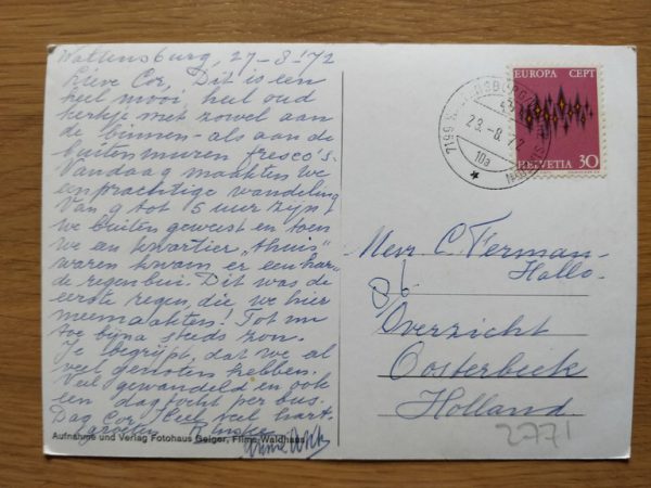 Postcard Waltensburg Kirche - Image 2
