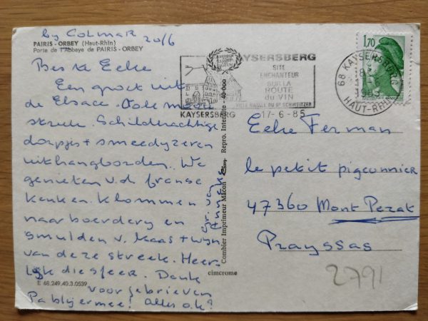 Postcard Pairis Orbey - Image 2