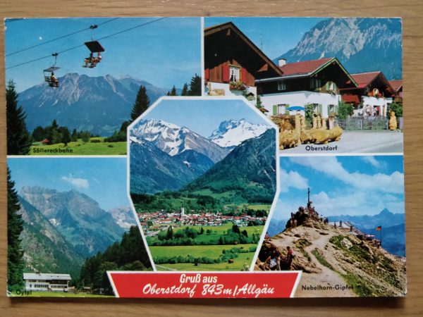 Postcard Gruss aus Oberstdorf
