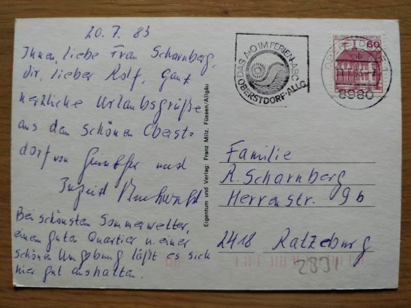 Postcard Gruss aus Oberstdorf - Image 2
