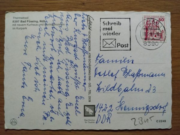 Postcard Thermalbad Fussing - Image 2