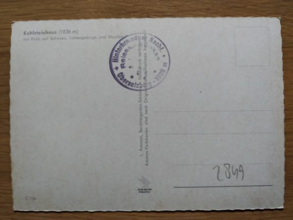 Postcard Kehlsteinhaus Schonau - Image 2