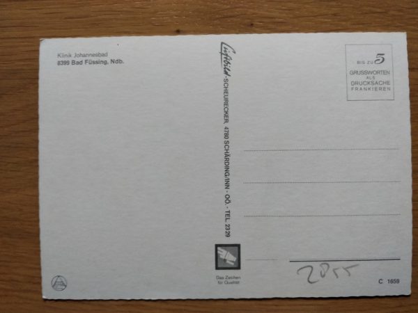 Postcard Johannesbad Fussing - Image 2