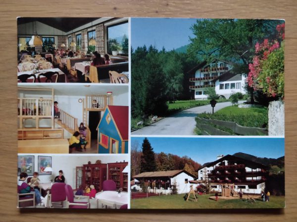 Postcard Mutter Kind Kurheim Aschau