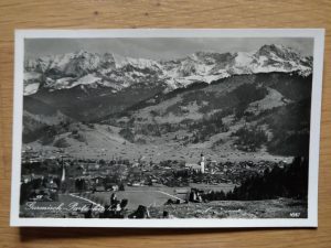 Postcard Garmisch Partenkirchen Oby
