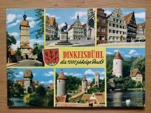 Postcard Dinkelsbuhl 6 pictures