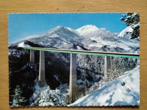 Postcard Europabrucke Schonberg