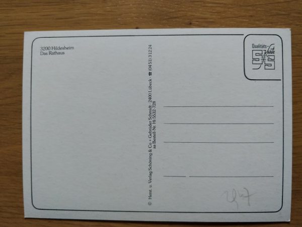 Postcard Hildesheim Rathaus - Image 2