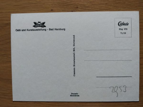 Postcard Bad Harzburg Cafe - Image 2