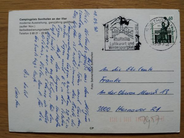 Postcard Camping Sonthofen - Image 2