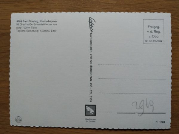 Postcard Gruss aus Bad Fussing Bayern - Image 2
