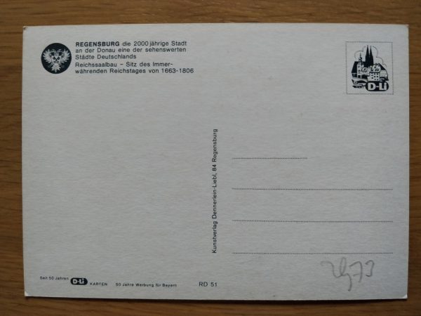 Postcard Regensburg an der Donau Building - Image 2